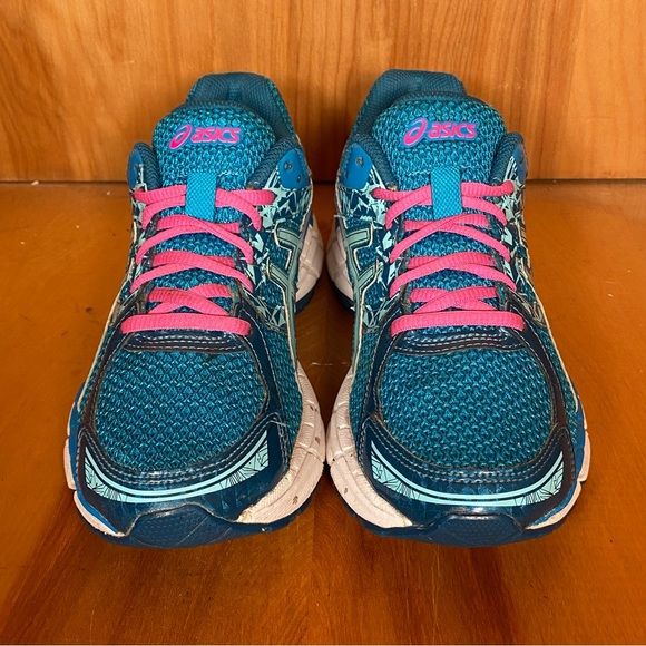 Womens 7.5 Asics Gel Excite 9 Athletic Shoes Blue Pink SEF1079 - Picture 2 of 8